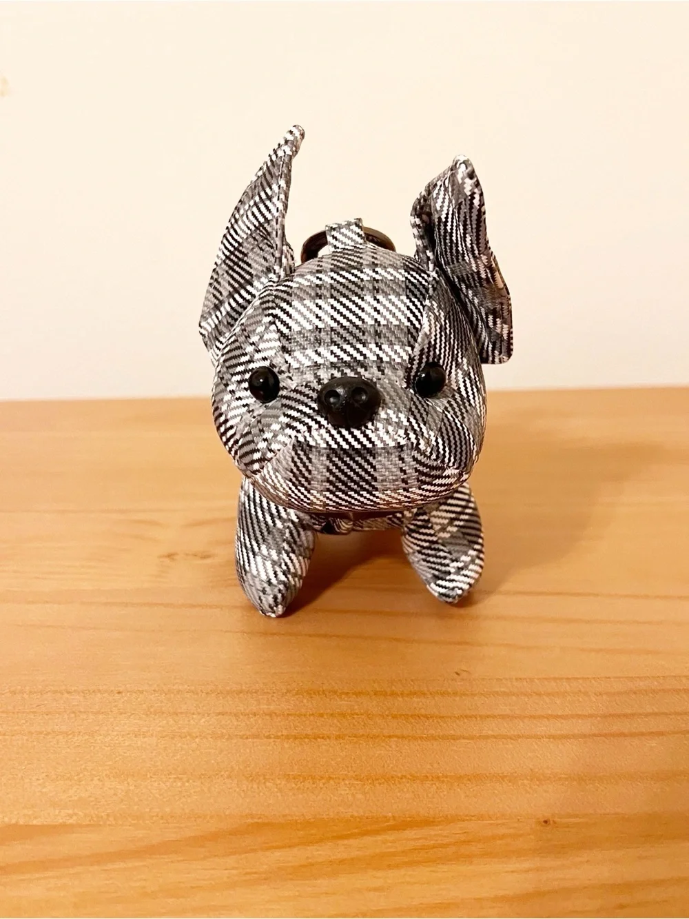 Plaid Bulldog Keychain